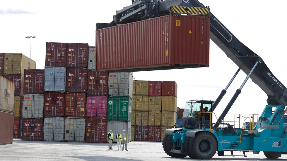 I år räknar Eskilstuna logistik med att hantera130 000 enheter i kombiterminalen i Folkesta. En enhet motsvarar en 20-fots container.
