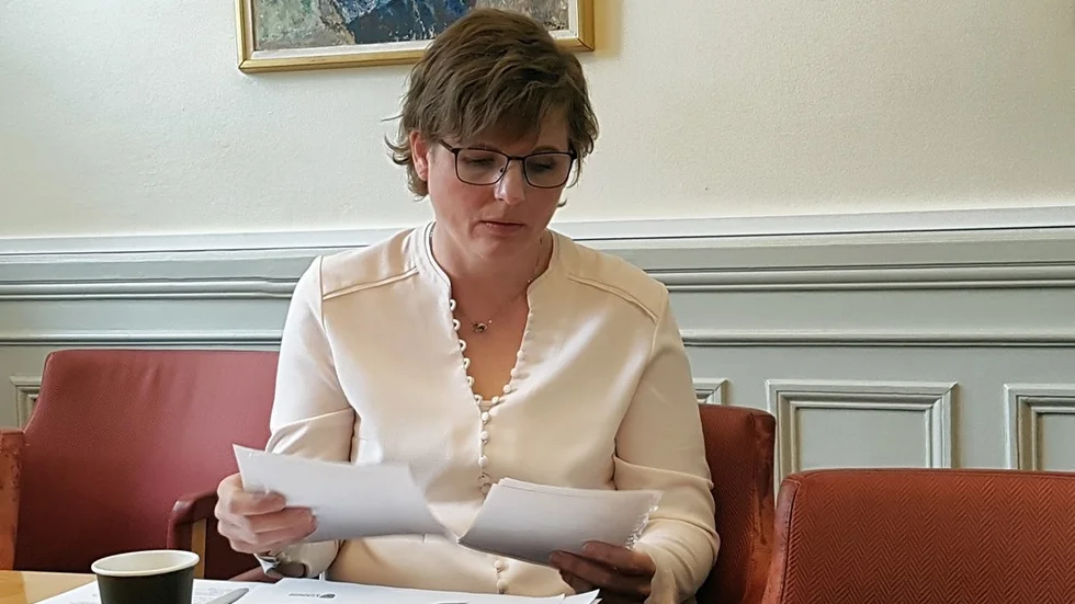 Helena Balthammar tillskjuter nu medel för ett tryggare Linköping. Foto: Jerry Prütz