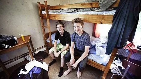 Patrik Ejerhed och Gustav Ehrenborg har fått många nya vänner på konfirmationslägret på Aspnäs.