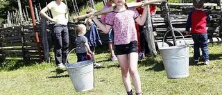 Barnen fick lära sig lantbruk
