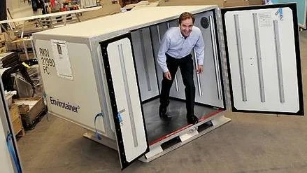 Thomas Persson, ensam om systemet för returfrakt av envägscontainrrar.
