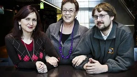 Illona Walldau, Lena Hartwig och Niklas Malmberg.