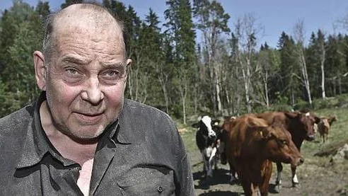 Gunnar Pettersson längtar efter regnet. Foto: Sven-Olof Ahlgren