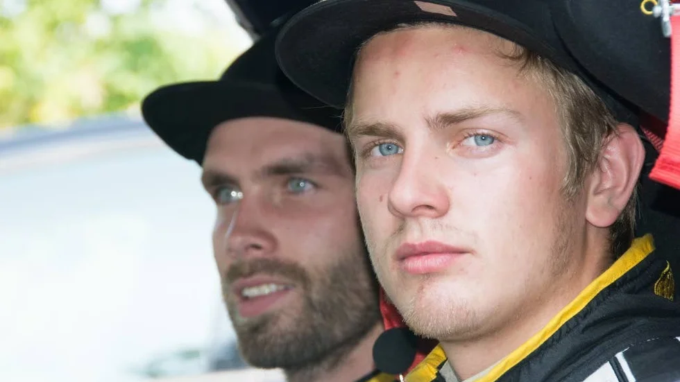 Fin start. Pontus Åhman vann premiären av rally-SM i Söderhamn.