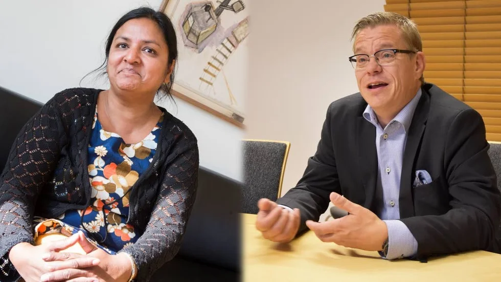 Både Nina Berggård (V) och Anders Josefsson (M) sade nej till att bilda en regnbågskoalition.