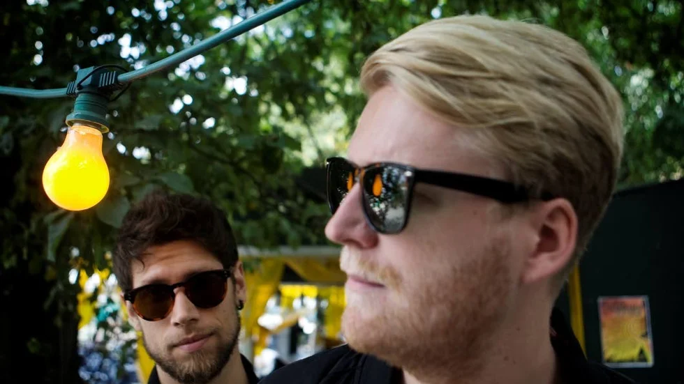 Trio. Johan Rensfeldt och Joakim Nilsson utan den tredje medlemmen, Johans bror, Anders Rensfeldt.