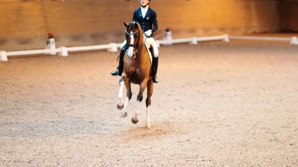 Filippa Norrman på Candela vid DM i Uppland 2014.