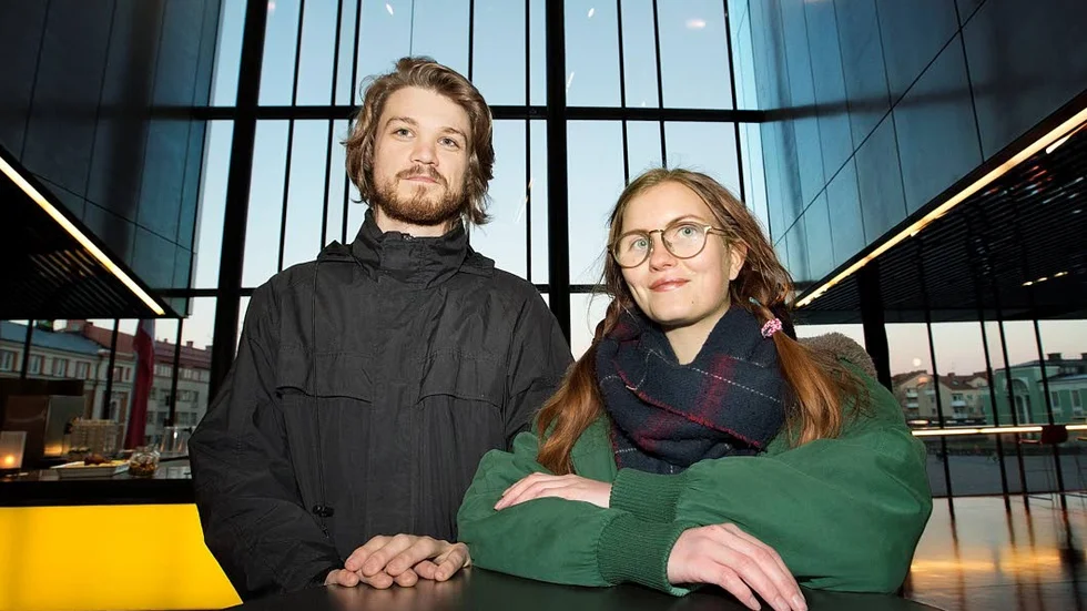 Projektledare.  Björn Eriksson och Sylvia Krupke ser till att Musik direkt avgörs i Uppsala konserthus i vår.