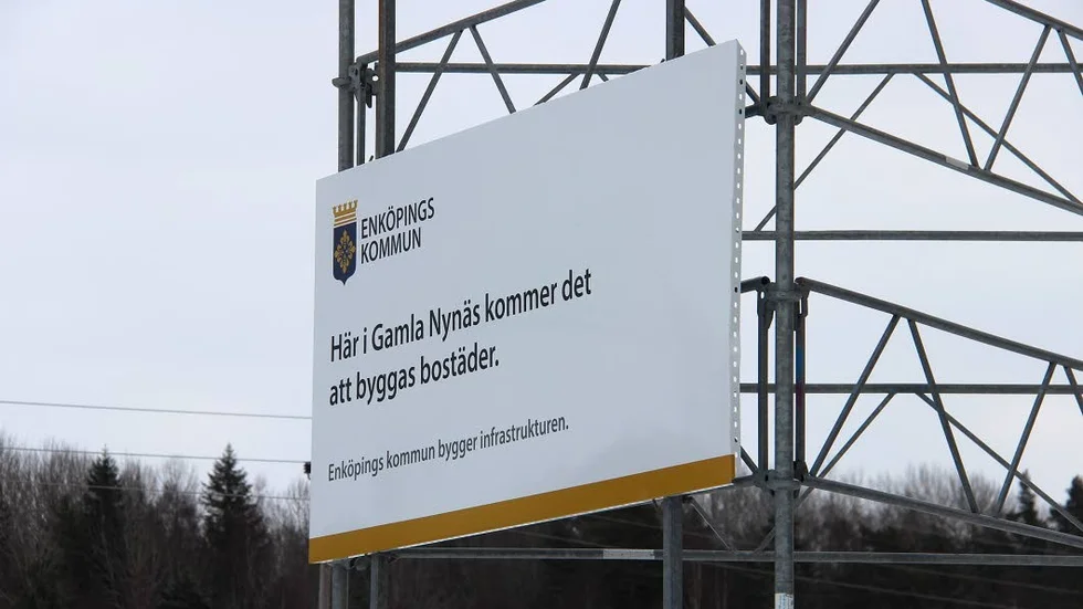 Nytt område. Under den närmaste månaden kommer Bredsandsvägen vid Gamla Nynäs att vara avstängd och ledas om.