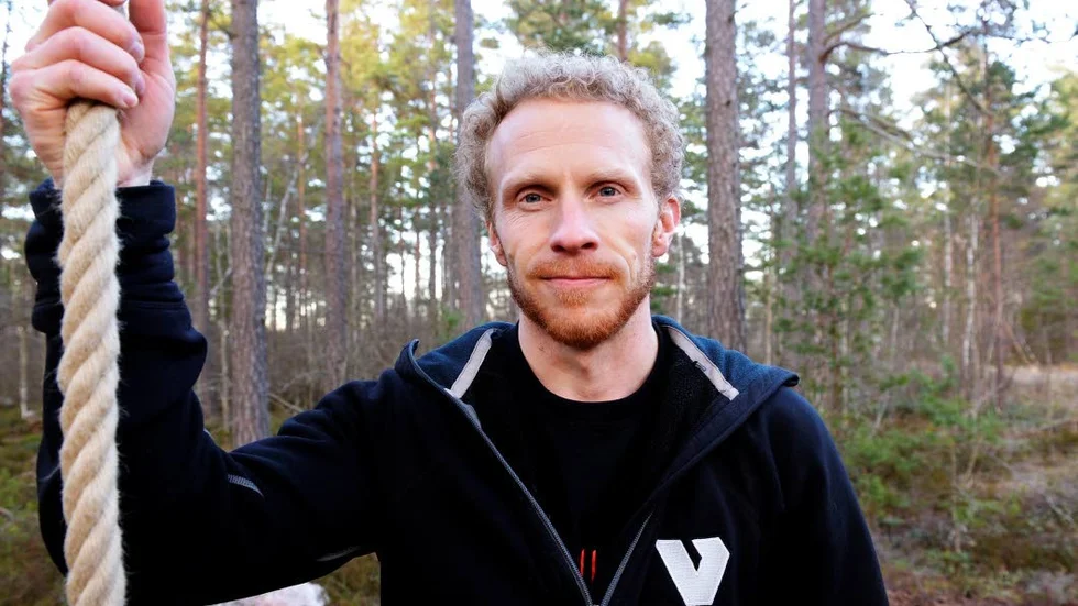 Tomas Bovinder ska försöka ta sig till final i Ninja warrior ikväll.