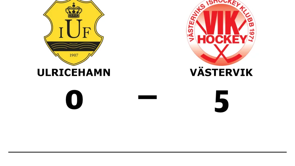 Ulricehamns IF förlorade mot Västerviks IK