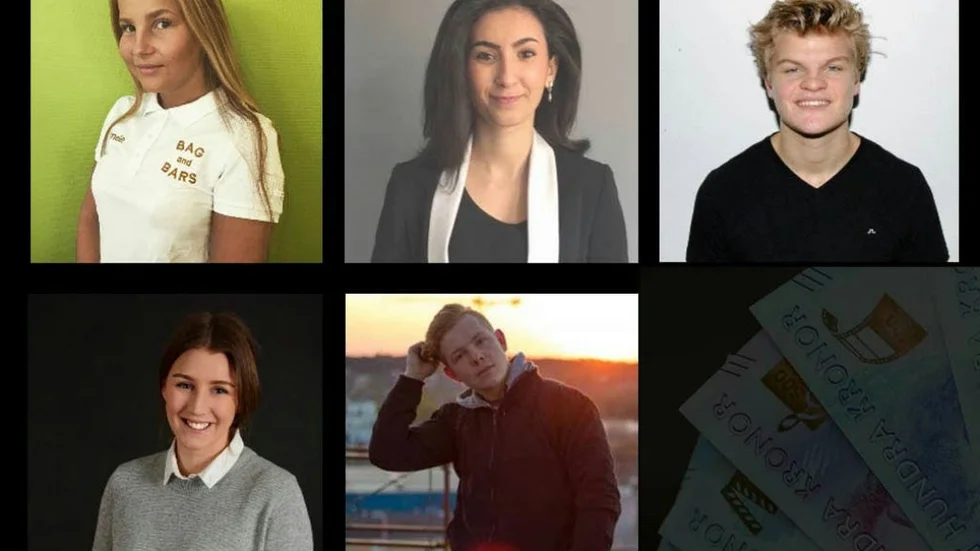 De fem finalisterna. Uppemot 150 000 kronor kan någon av dem kamma hem.
