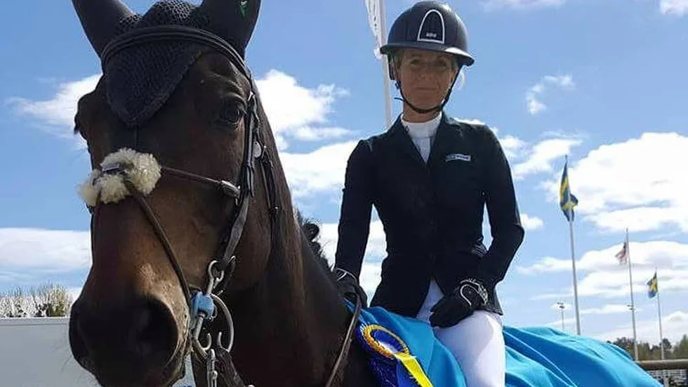 Viktig. Stina Lilje på hästen Hot Stuff hade en stor del i säkrad gruppseger och vägen till semifinal.