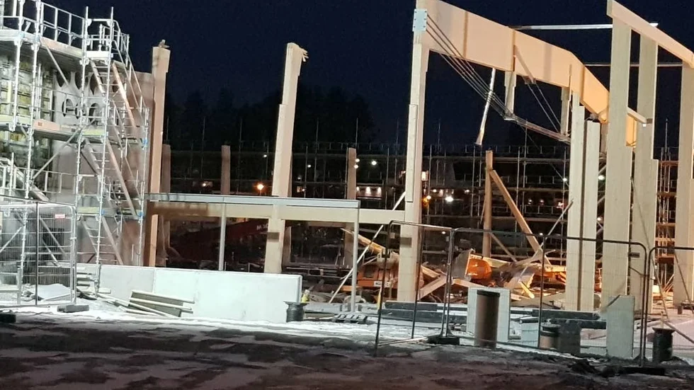 Det var i slutet av november som ishallsbygget i Gällivare rasade.