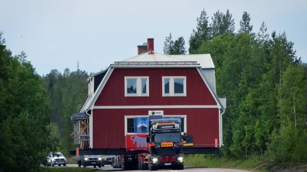 Det här är ett av de "kulturhus" som flyttades vid husflytten som ägde rum 2018.