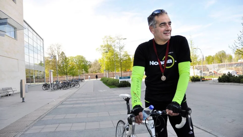 Mladen Car hade kommit från Tierp för att delta i Skandisloppet. Bild: Klara Stefansson