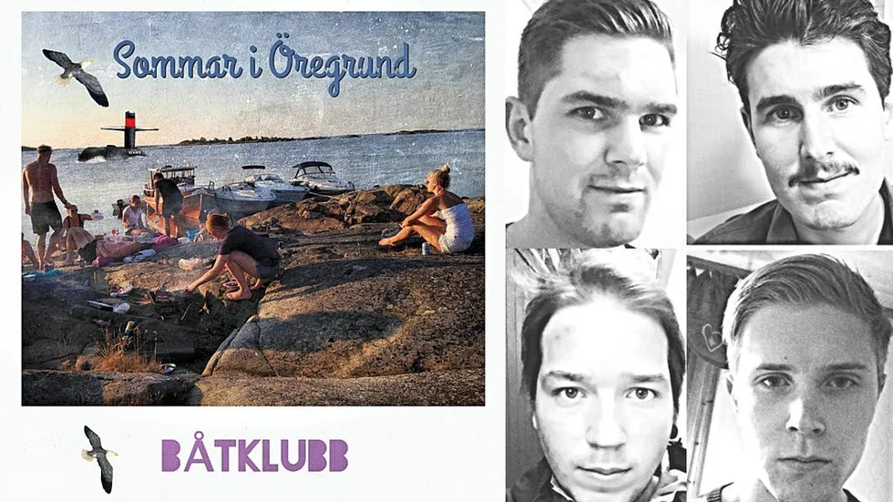 Simon Strand, Sebastian Strand, Jonny Källkvist och Anders Frisk är medlemmarna i gruppen Båtklubb.