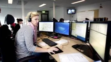 Larmcentralen vid Akademiska sjukhuset.