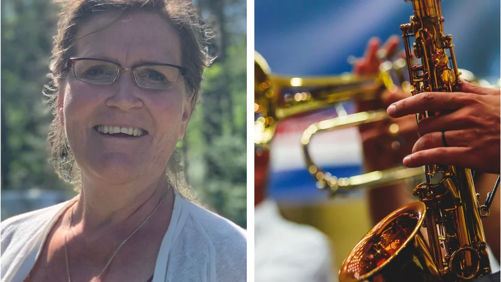 Den sjungande Motalapolitikern Karin Westberg (C) ingår i sånggruppen Ladies in Jazz som tillsammans med musiker gästar Kulturakademin i Motala än en gång den 9 april. Westbergbilden är en arkivbild. Jazzbilden är en genrebild.