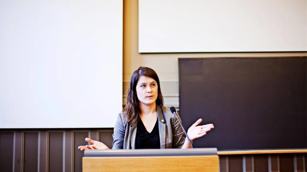 Förra årets kårordförande, Karin Nordlund.