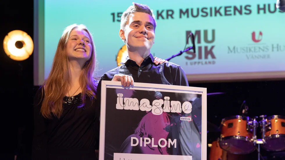 Ragna Norrlund och Hampus Ljunggren vann finalen av Imagine Uppland.