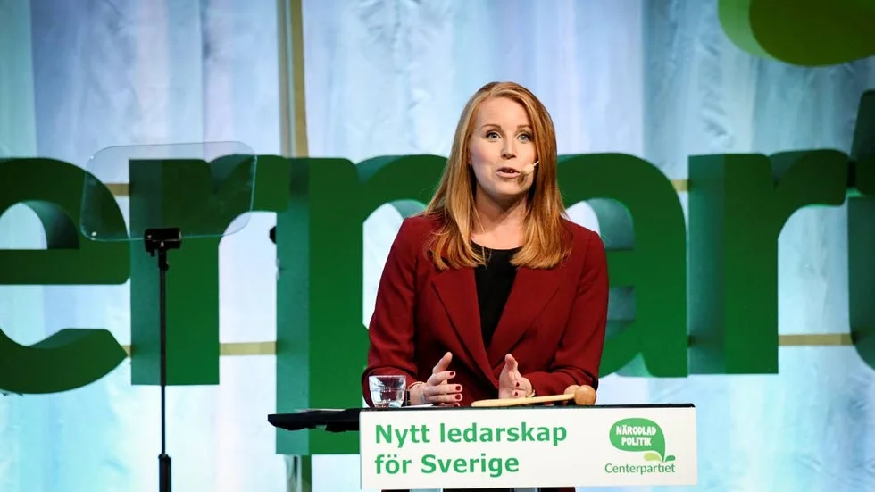 Ett parti som mår bra. Annie Lööf talar vid centerstämman i Malmö.