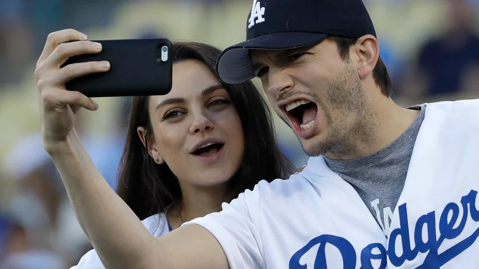 Mila Kunis och Ashton Kutcher har samlat in miljontals dollar till ukrainska flyktingar. Arkivbild.