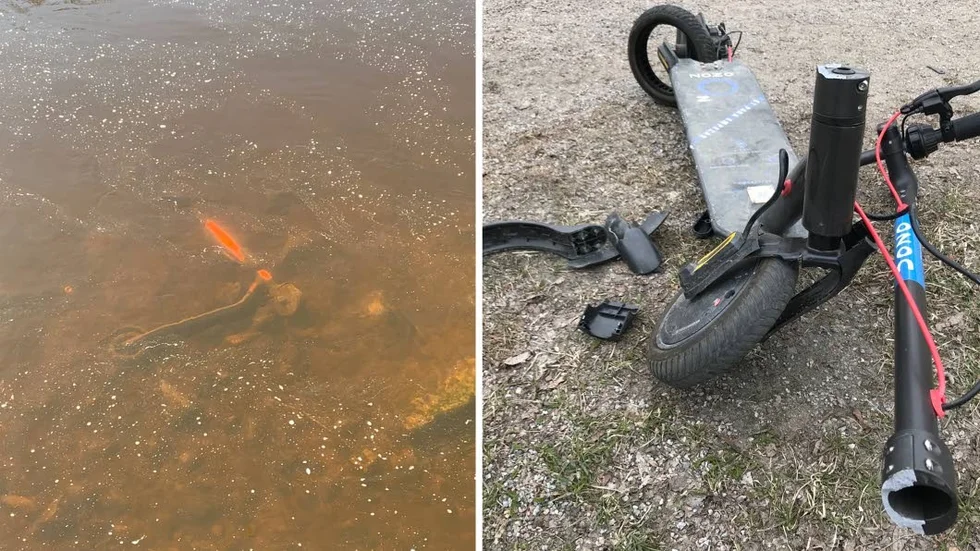 Trots att många uppskattar elscootrarna i Uppsala finns det de som förstör.