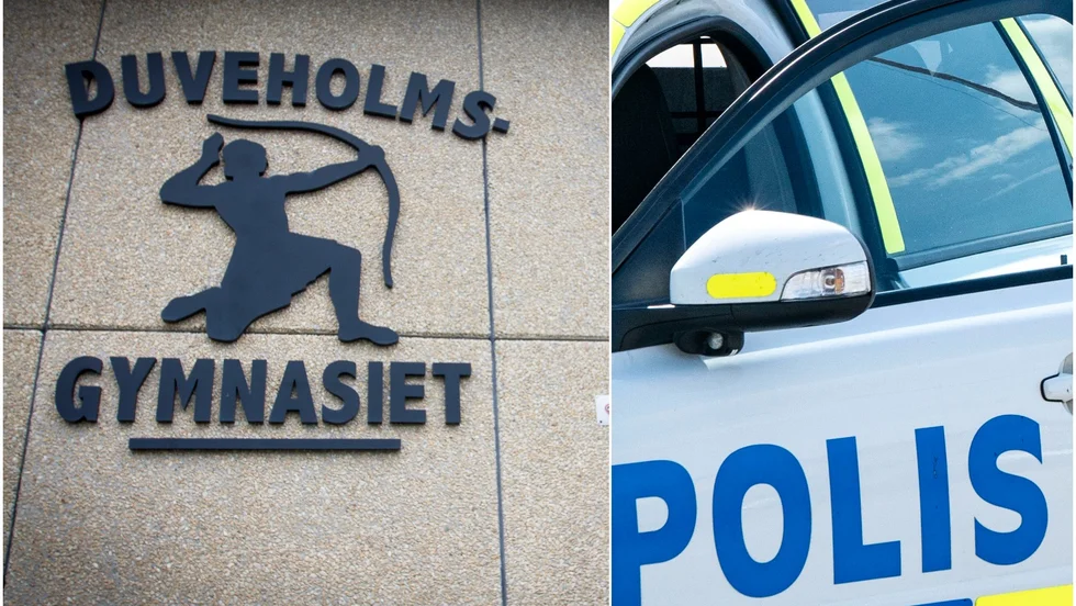 Tidigt på onsdagsmorgonen utlöstes inbrottslarmet på Duveholmsgymnasiet.