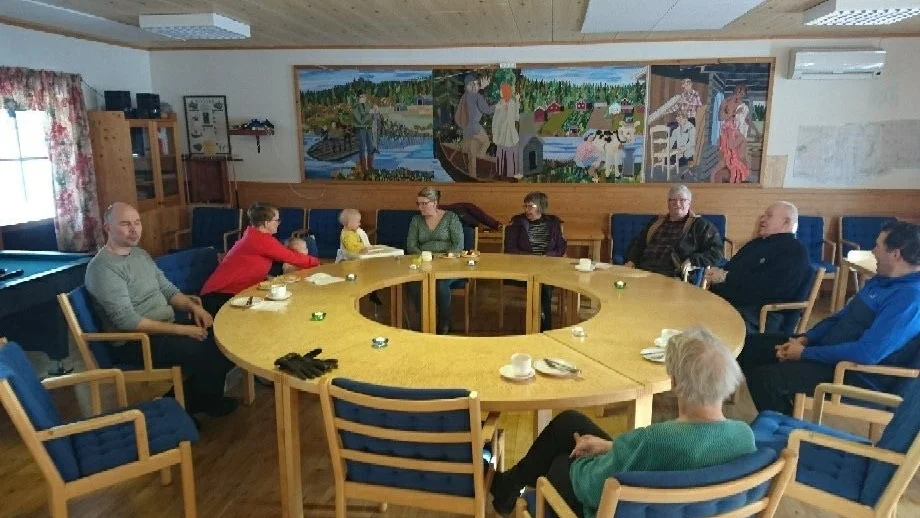 Våfflorna med sylt och grädde smakade väl.