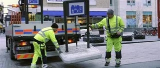 Gångfartsskyltarna på plats