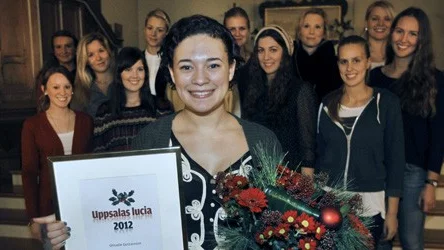 Ghiselle Gustavsson blev Uppsalas lucia.