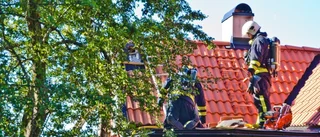 Snabb insats hejdade häftig villabrand