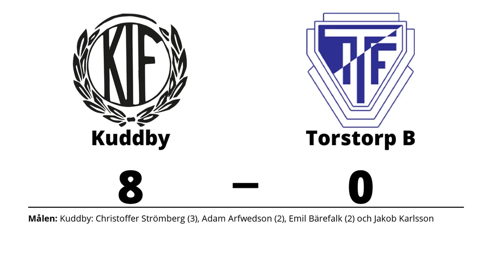 Kuddby IF vann mot Torstorps IF B