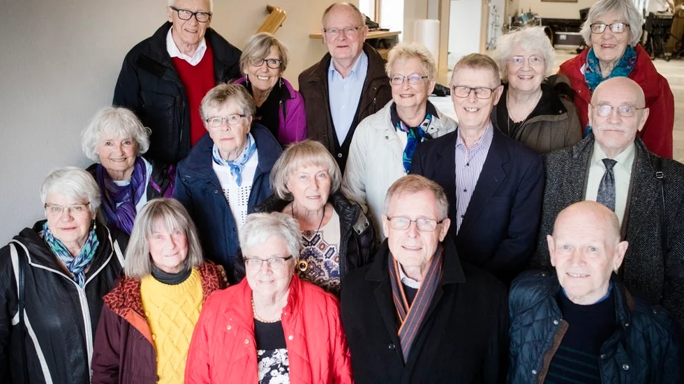 Bakre raden: Ingemar Eriksson, Karin Starbäck (Nilsson), Göran Petersson, Rubi Planstedt (Brolin), Kerstin Elworth (Furumo), Inger Olsson (Brattström). Mittersta raden: Mariana Larsson (Watz), Kickan Fritz (Nahlbom), Solveig Fallberg (Larsson), Karl-Erik Modin, Håkan Lindhe. Nedersta raden: Lena Ljungberg (Östling), Siv Järvstråt (Landberg), Ingegerd Jonsson (Carlsson), Hans Näslund, Jan E. Abramson.
