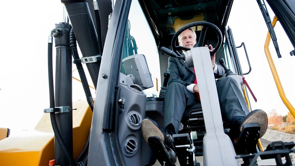 Det går riktigt bra för Volvo CE visar rapporten för det första kvartalet. Europachefen Jörgen Svenningsson är nöjd med resultatet.