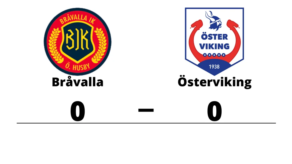 Bråvalla IK spelade lika mot IK Österviking