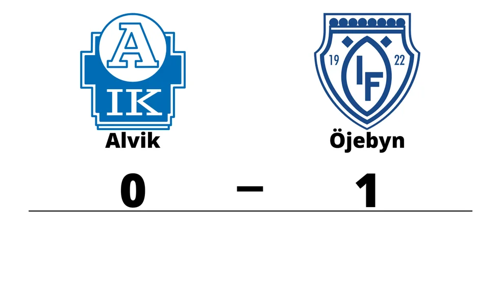 Alviks IK förlorade mot Öjeby IF