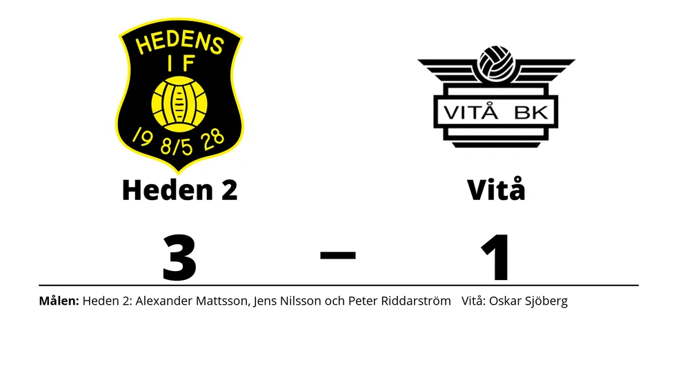Hedens IF vann mot Vitå BK
