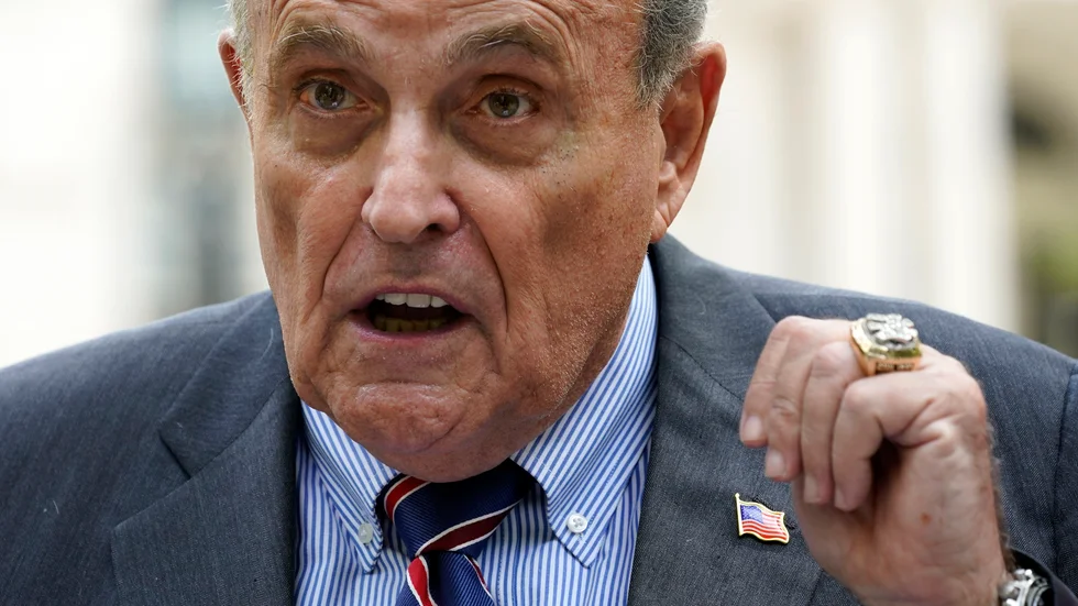 New Yorks tidigare borgmästare Rudy Giuliani ingår i utredningen om misstänkta försök av Trump att påverka Georgias valresultat. Arkivbild.