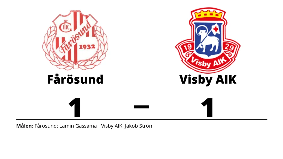Fårösund GoIK spelade lika mot Visby AIK