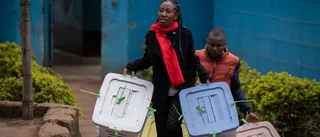 Tv-kanalers rösträkningar avbrutna i Kenya