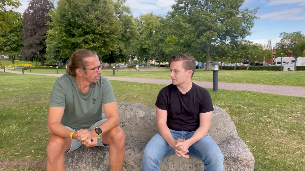 Sportens Thomas Augustsson och Charlie Andersson snackar upp Piraternas match.