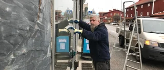 Kofotsvandalens glaskross vållar fortsatt arbete
