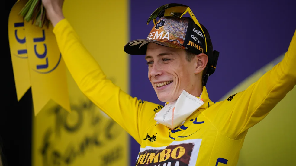 Jonas Vingegaard leder Tour de France stort.