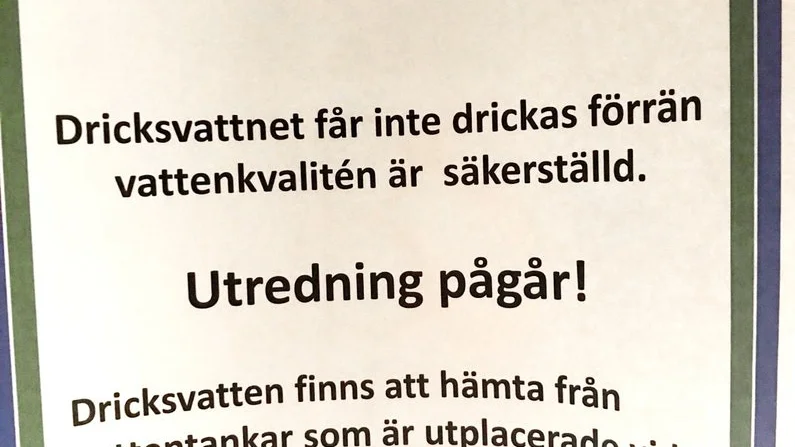 Nu är dricksvattenstoppet avblåst i hela valsverket.
