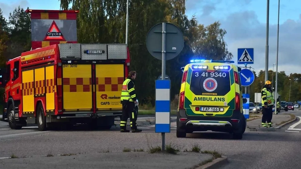 Här inträffade olyckan, där ett barn blev påkört.