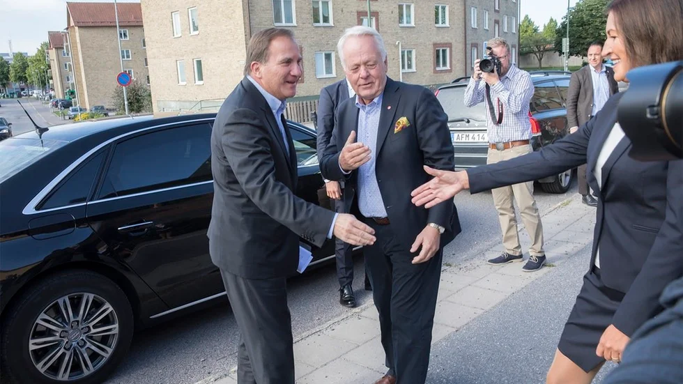 Statsminister Stefan Löfven besökte Katrineholm i samband med att nyheten om Strålsäkerhetsmyndighetens flytt hit presenterades.