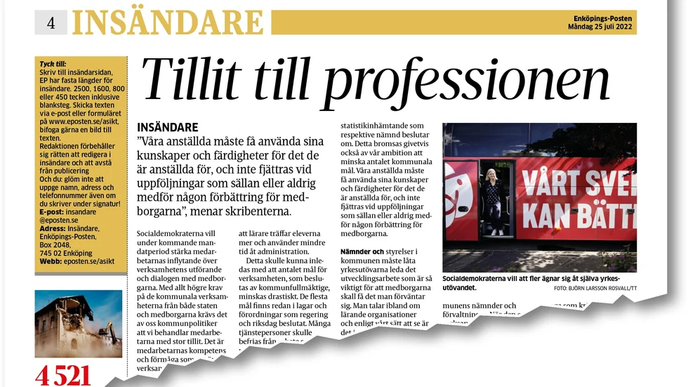 Från EP den 25 juli.
