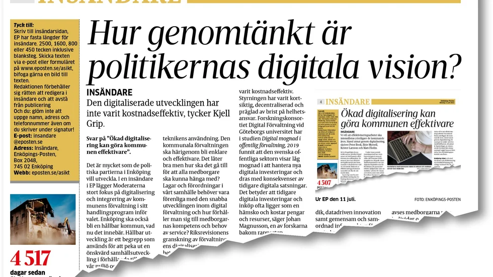 Från EP den 21 juli.